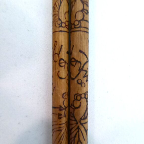 VINTAGE NEW 10.375” HANDCRAFTED SEKI HAMONO KOI FISH STAINLESS STEEL CHOPSTICKS - Picture 4 of 5